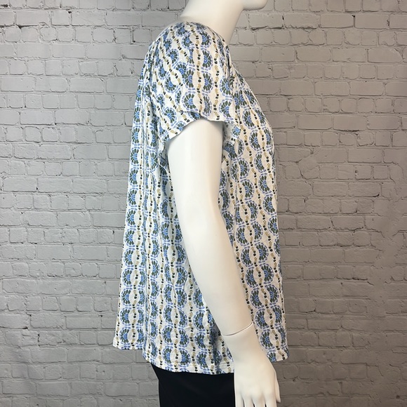 Style & Co Printed Knit Pleat-Neck Knit Top Plus Size 3X - Picture 4 of 5